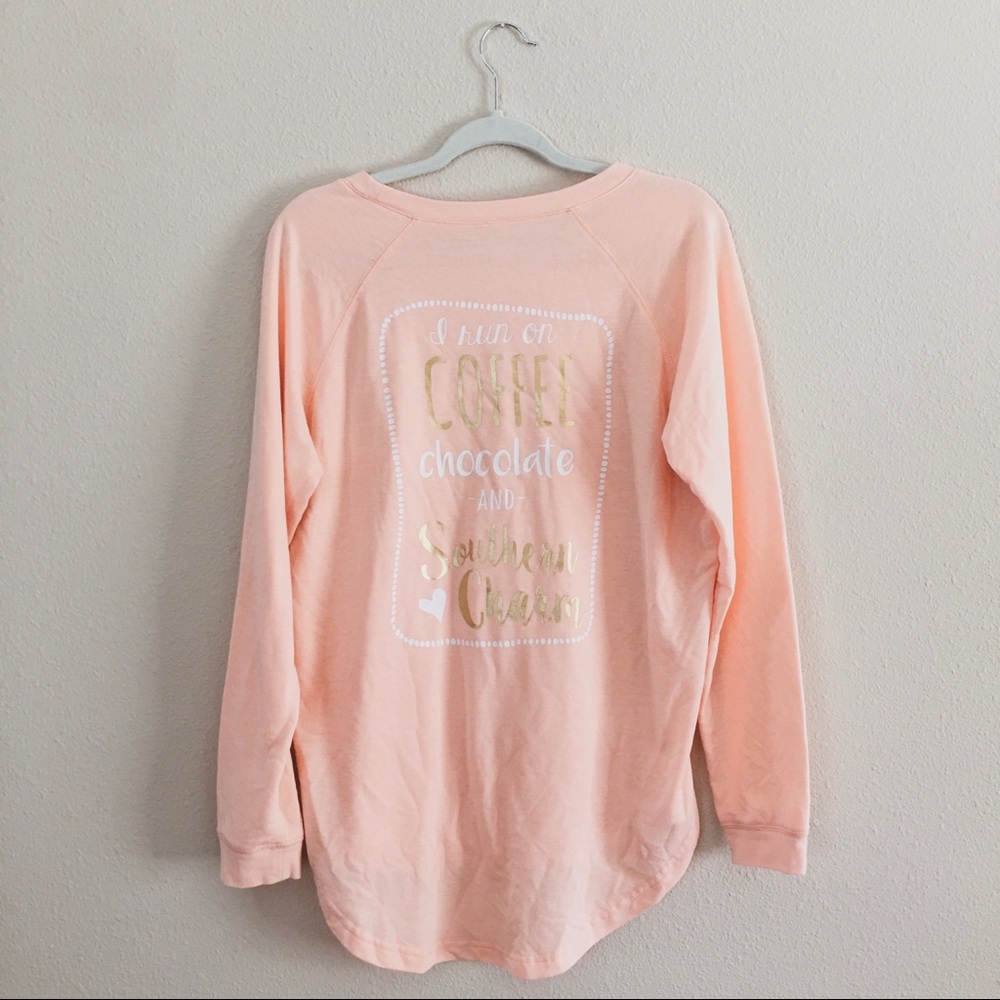 I run on coffee and Southern charm sweater